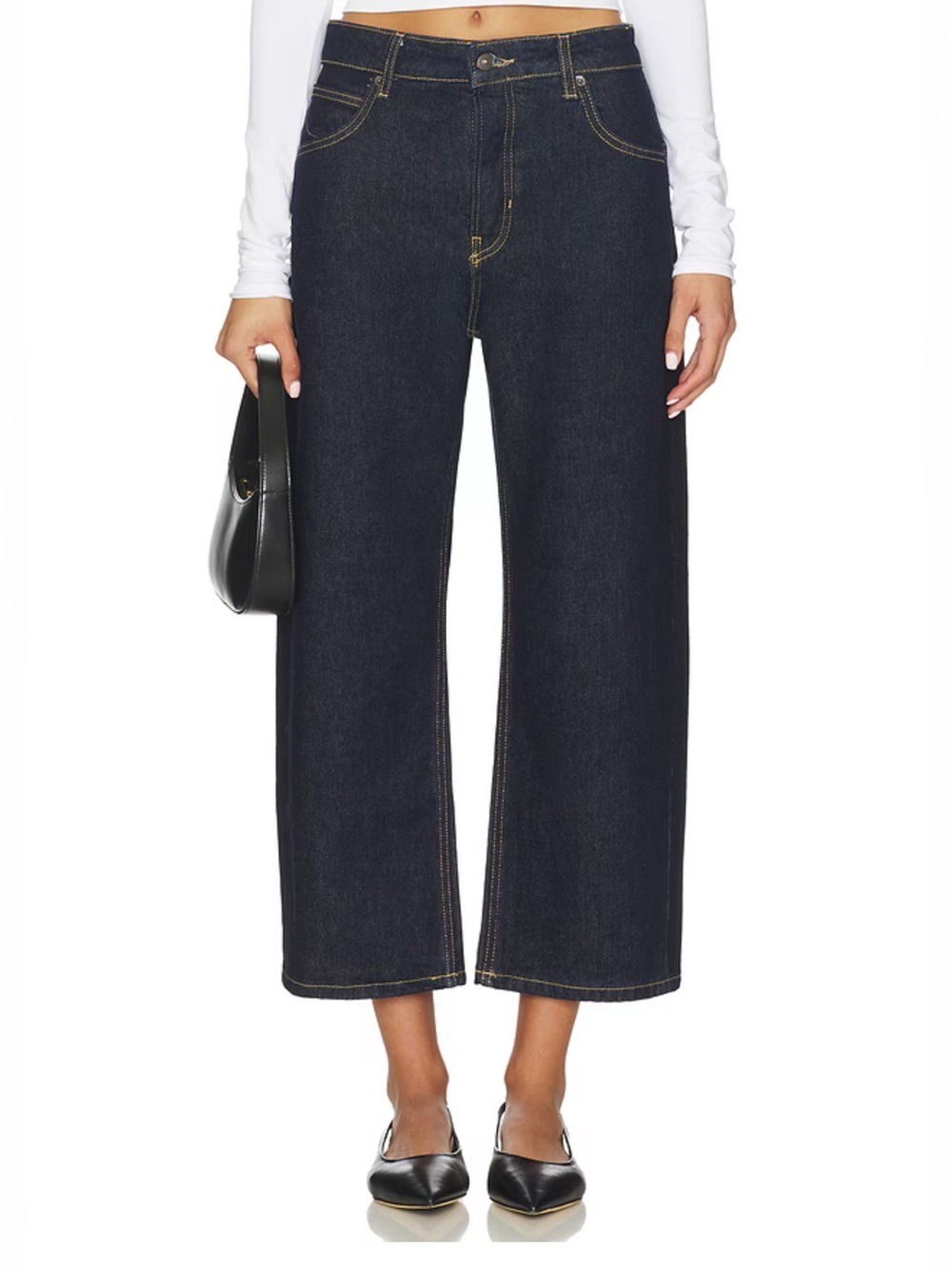 NWT FREE PEOPLE x We The Free Deep Trance Dropped Boyfriend Jeans In Rinse 28